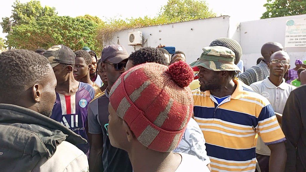 Manif à Fatick suite au décès de Moustapha Cissé pour "négligence médicale"