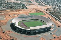 Vue aérienne Stade Léopold-Sédar-Senghor (Ex Stade de l'Amitié) en 1985