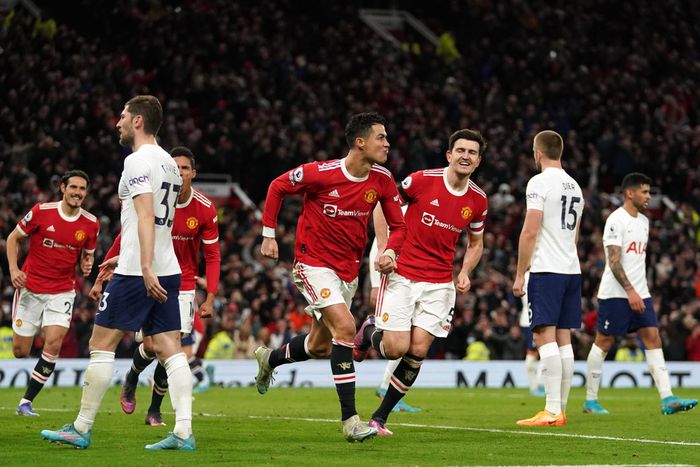 Cristiano Ronaldo scored a hat-trick for Man United against Tottenham on Saturday