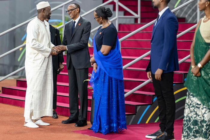 Ousmane Sonko à la cérémonie d’investiture du président Paul Kagame