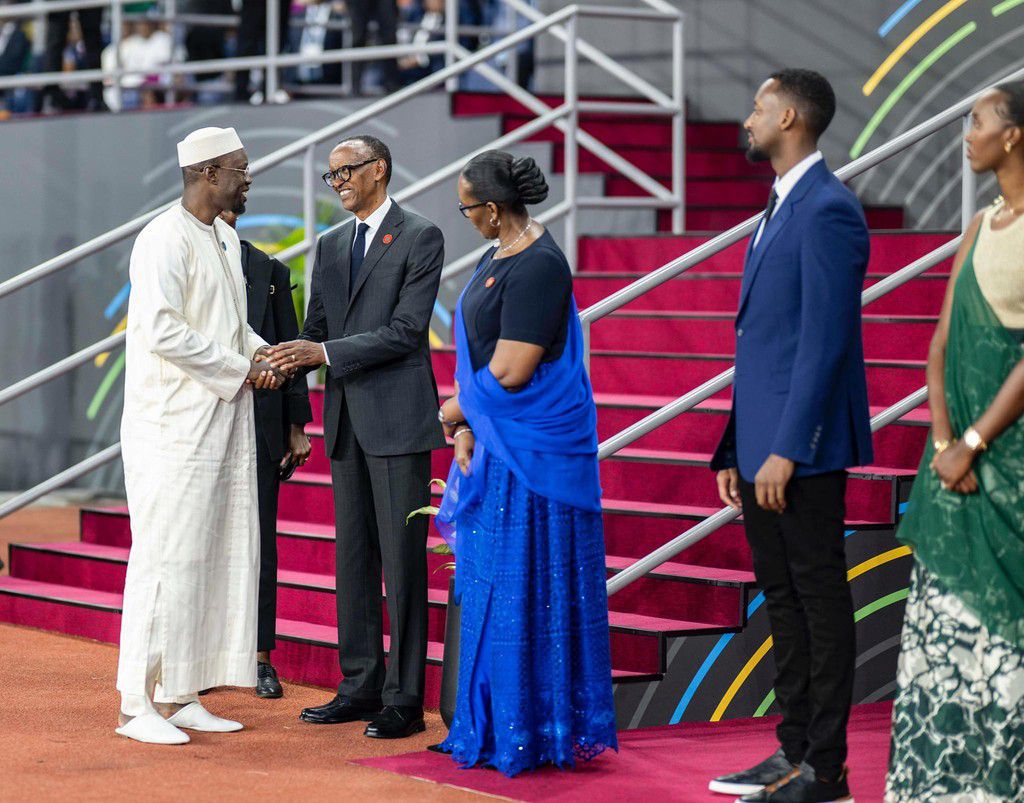 Ousmane Sonko à la cérémonie d’investiture du président Paul Kagame