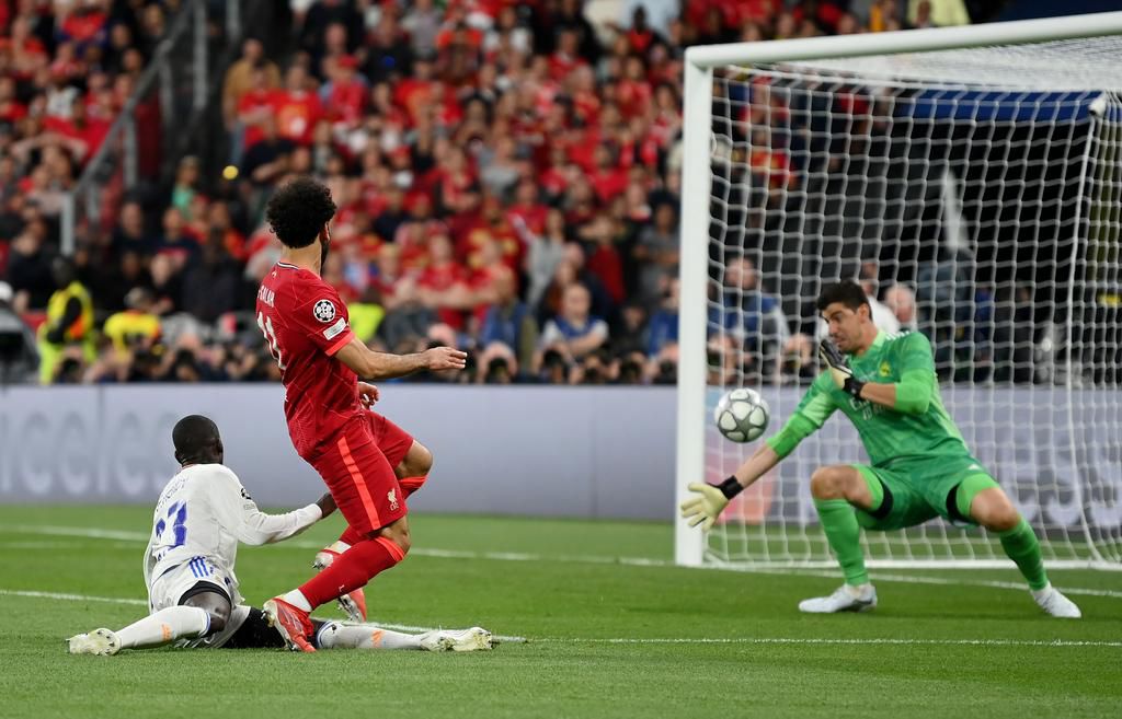 Un Thibault Courtois impérial a annihilé tous les espoirs de Salah de marquer pour permettre à Liverpool de revenir au score face au Réal Madrid en finale de Ligue des Champions.