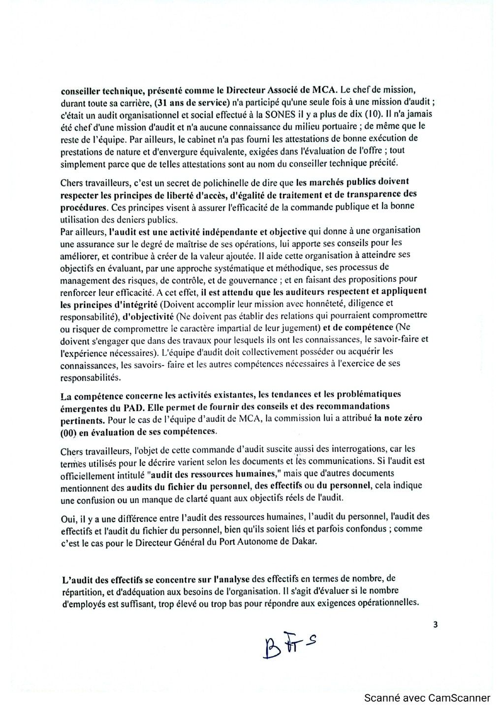 COMMUNIQUE INTERSYNDICALE PAD