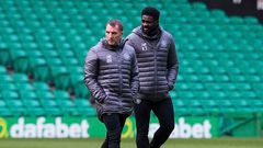Kolo Touré et Brendan Rodgers