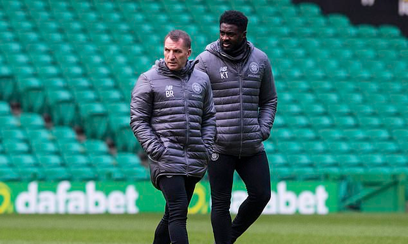 Kolo Touré et Brendan Rodgers