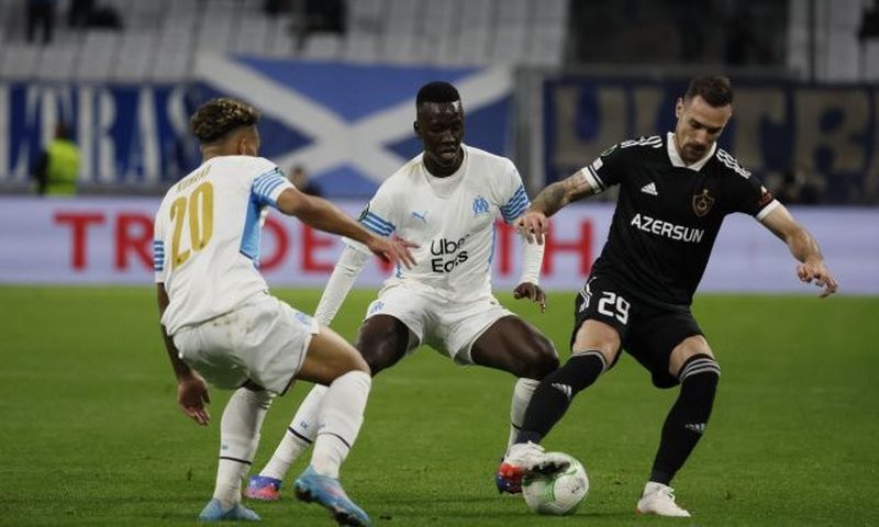 Le milieu de terrain Pape Guèye face à Qarabaq