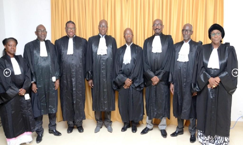 Les membres du Conseil Constitutionnel du Sénégal