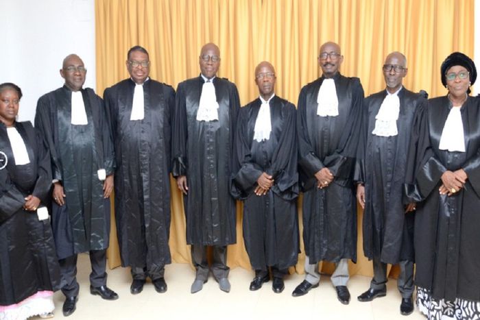 Les membres du Conseil Constitutionnel du Sénégal