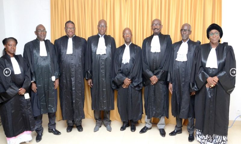 Les membres du Conseil Constitutionnel du Sénégal