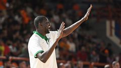 Boniface Ndong, lors du match Égypte vs Sénégal