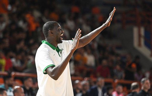 Boniface Ndong, lors du match Égypte vs Sénégal