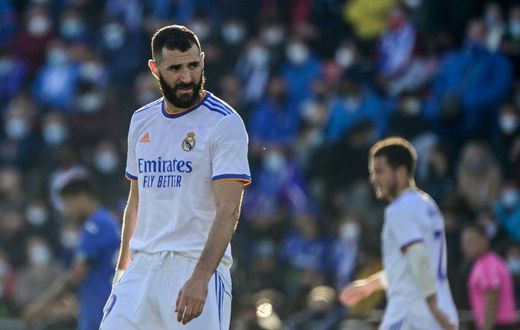 Karim Benzema was unusually quiet in Real Madrid's 1-0 defeat by Getafe in La Liga on Sunday