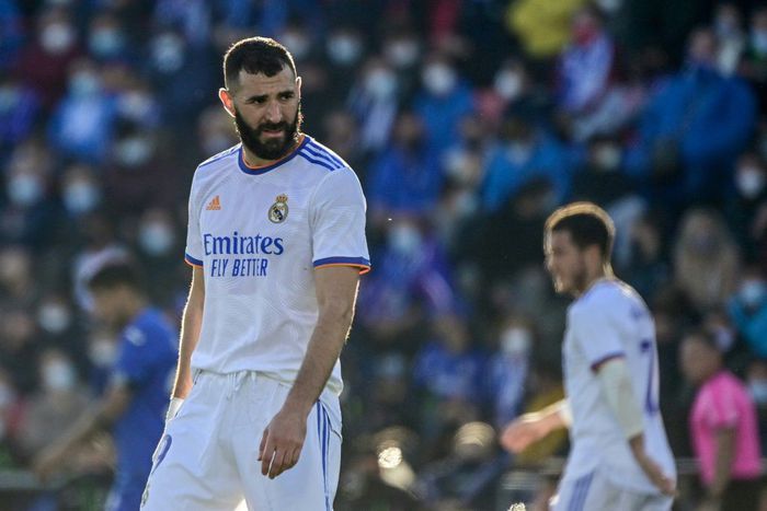 Karim Benzema was unusually quiet in Real Madrid's 1-0 defeat by Getafe in La Liga on Sunday