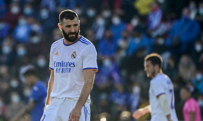 Karim Benzema was unusually quiet in Real Madrid's 1-0 defeat by Getafe in La Liga on Sunday