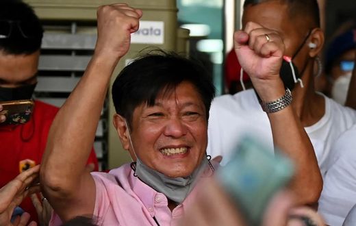 Ferdinand Marcos Junior alias Bongbong élu président des Philipines avec près de 30 millions de voix, soit presque deux fois plus que sa principale rivale, la vice-présidente sortante Leni Robredo