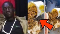 Un seau de riz renversé dans le TER