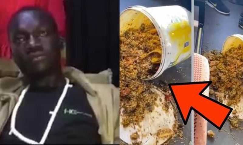 Un seau de riz renversé dans le TER