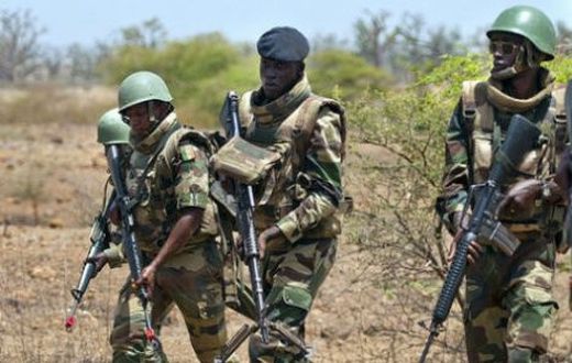 Des soldats sénégalais en Casamance