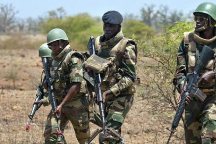Des soldats sénégalais en Casamance