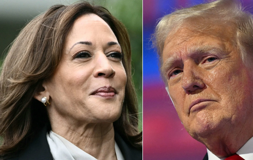 TRUMP ET Kamala Harris