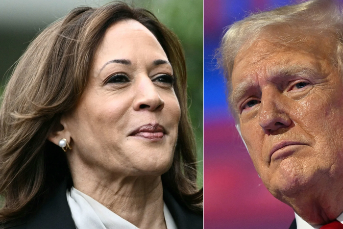 TRUMP ET Kamala Harris