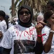 une manifestatante lors d'une campagne contre les violences faites aux femmes au Sénégal