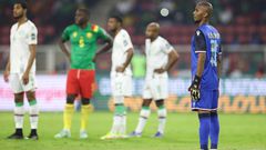 Full-back Chaker Alhadhur played in goal for the Comoros against Africa Cup of Nations hosts Cameroon
