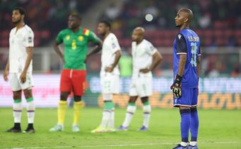Full-back Chaker Alhadhur played in goal for the Comoros against Africa Cup of Nations hosts Cameroon