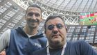 Mino Raiola and Zlatan Ibrahimovic at the 2018 World Cup