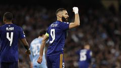 Karim Benzema scored his 40th and 41st goal of the season on Tuesday night