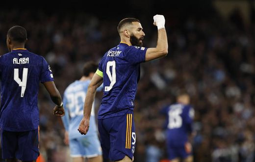 Karim Benzema scored his 40th and 41st goal of the season on Tuesday night