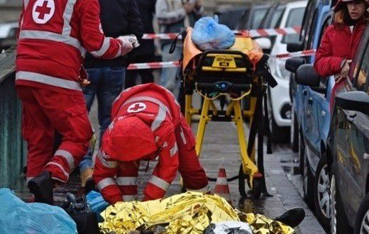 incendie à Milan