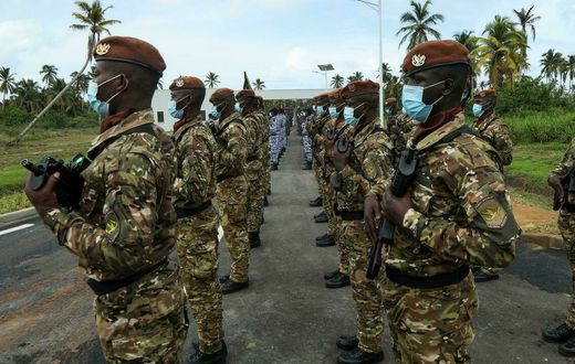Des soldats ivoiriens, lors de l'inauguration de l'Académie militaire de Jacqueville près d’Abidjan, le 10 juin 2021. (Image d'illustration) © REUTERS - Luc Gnago