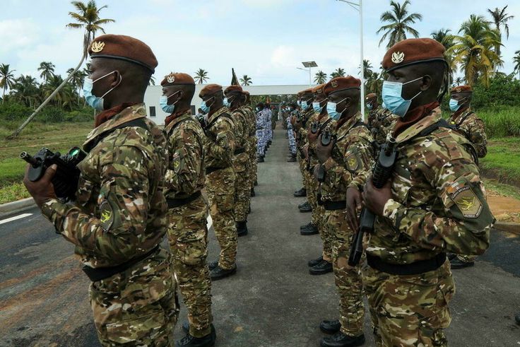 Des soldats ivoiriens, lors de l'inauguration de l'Académie militaire de Jacqueville près d’Abidjan, le 10 juin 2021. (Image d'illustration) © REUTERS - Luc Gnago