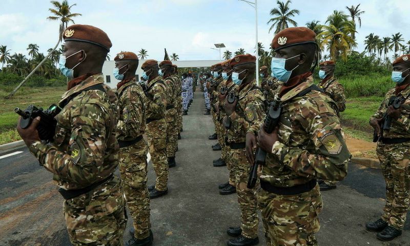Des soldats ivoiriens, lors de l'inauguration de l'Académie militaire de Jacqueville près d’Abidjan, le 10 juin 2021. (Image d'illustration) © REUTERS - Luc Gnago