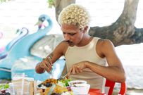 Eating can help to quiet your stomach down [Unsplash]