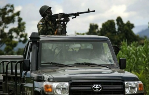 L'armée congolaise patrouille à Jomba, dans le Nord-Kivu, le 19 mai 2012 (image d'illustration)