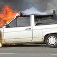véhicule incendié