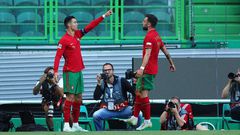 Cristiano Ronaldo assisted one and scored two of Portugal's four goals