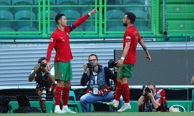 Cristiano Ronaldo assisted one and scored two of Portugal's four goals