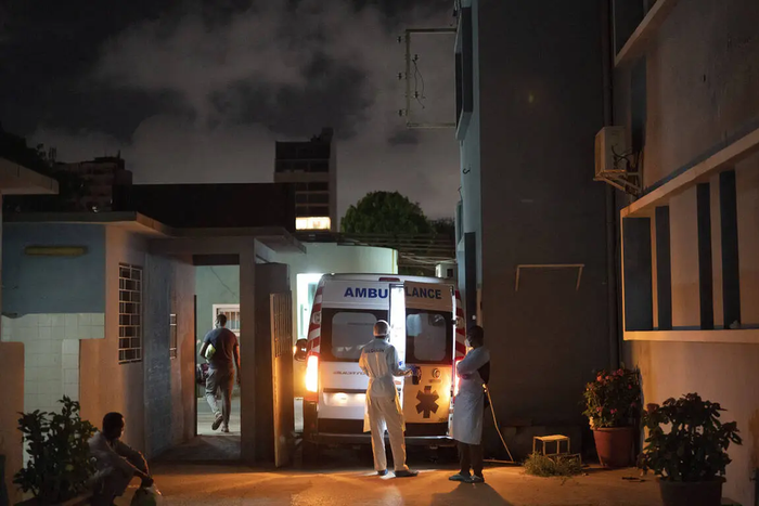 Une ambulance dans un hôpital du Sénégal