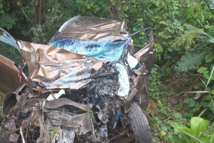 Véhicule accidenté