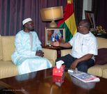 Le député-maire Ousmane Sonko et le président Emballo