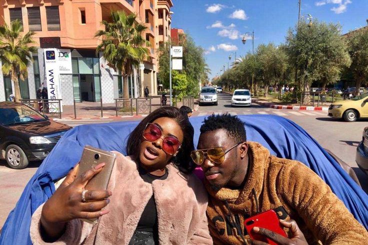 Pama Dieng en vacance au Maroc en compagnie de sa petite amie devenue son épouse en mars 2022