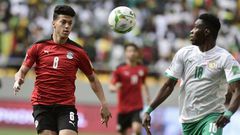 Ismaïla Sarr pendant le match Sénégal vs Egypte