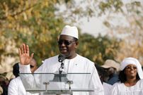 Le président sénégalais, Macky Sall, le 24 février 2019 à Fatick (Sénégal) - REUTERS
