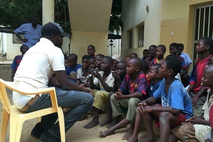 Des enfants talibés recueillis au centre Ginddi, à Dakar