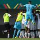 Senegalese celebrating Mane's Penalty