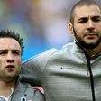 Matthieu Valbuena et Karim Benzema avec l'équipe de France