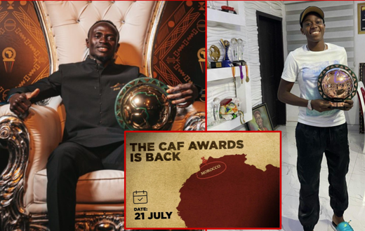 CAF confirms the return of the CAF Awards 2022. 21 July 2022 confirmed as the date for the awards